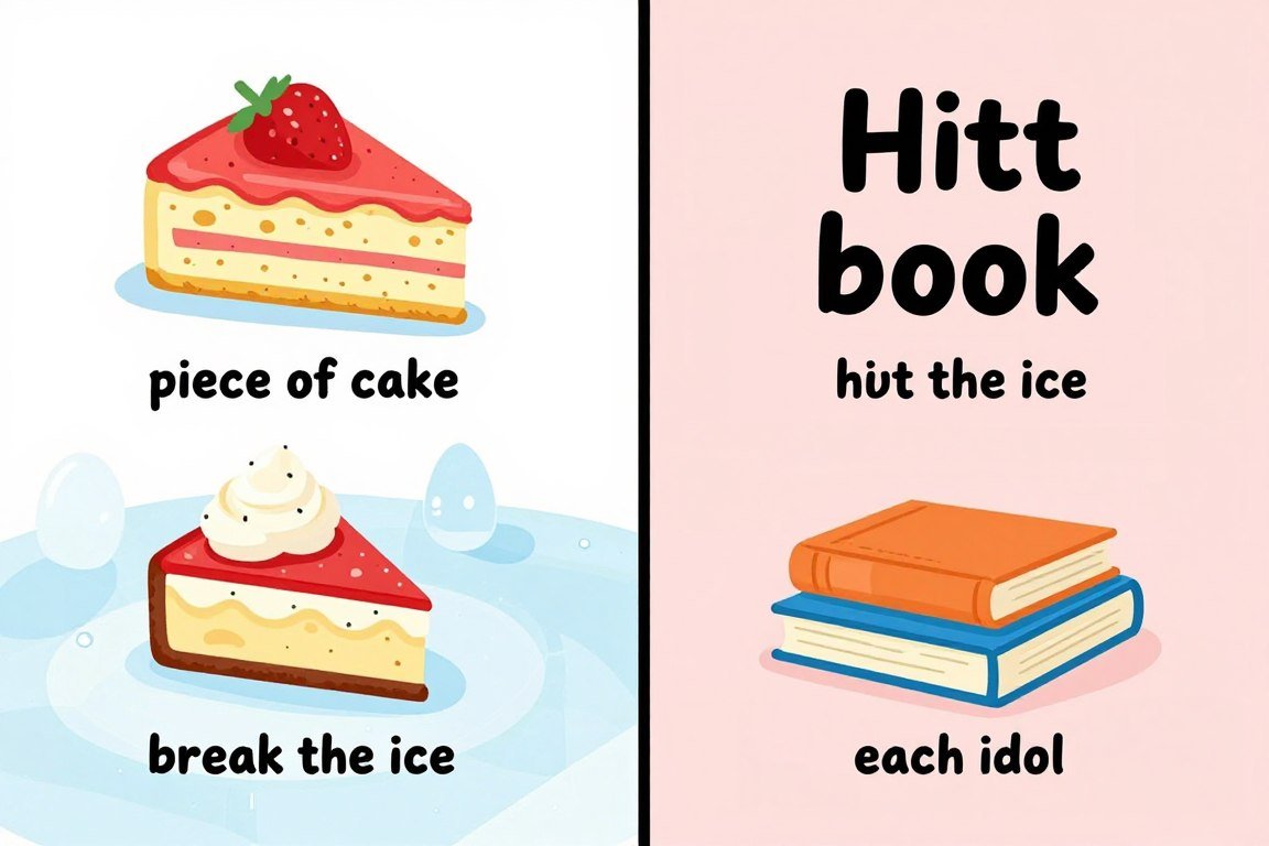 English idioms illustrated visually