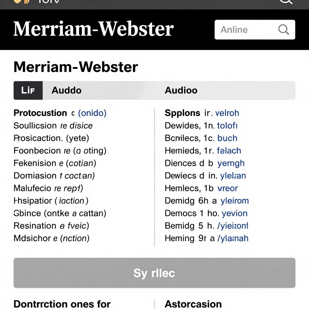 Merriam-Webster dictionary pronunciation tools Merriam-Webster dictionary pronunciation tools