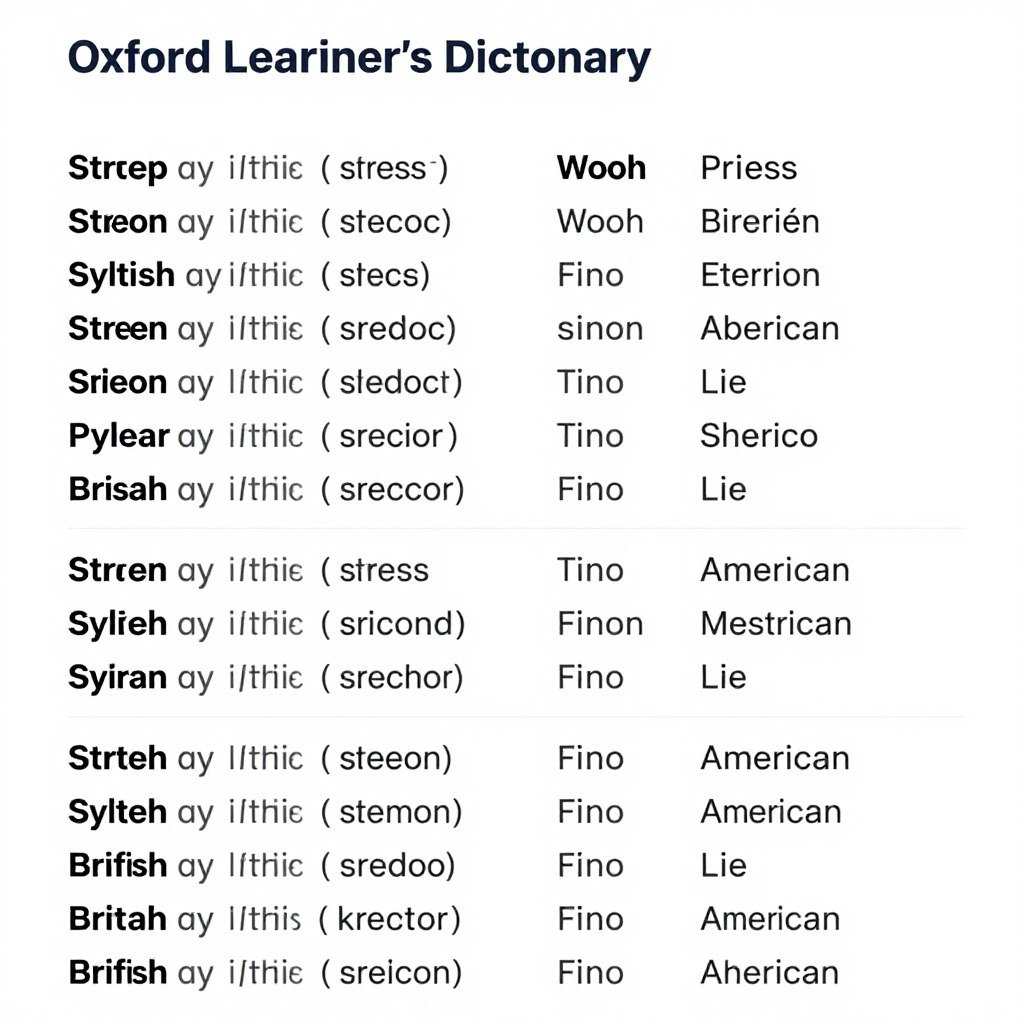 Oxford Learner's Dictionary pronunciation guide Oxford Learner's Dictionary pronunciation guide