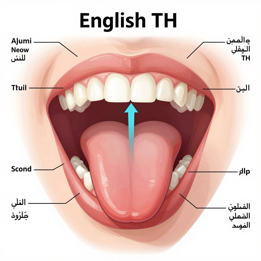 anatomical diagram showing tongue position for TH sound anatomical diagram showing tongue position for TH sound