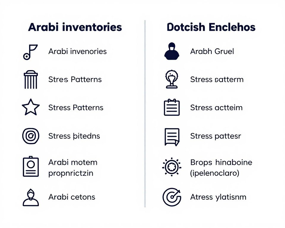 comparison of Arabic and English pronunciation features