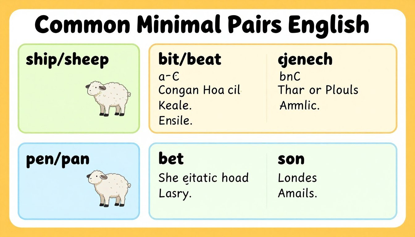 examples of minimal pairs in English pronunciation examples of minimal pairs in English pronunciation