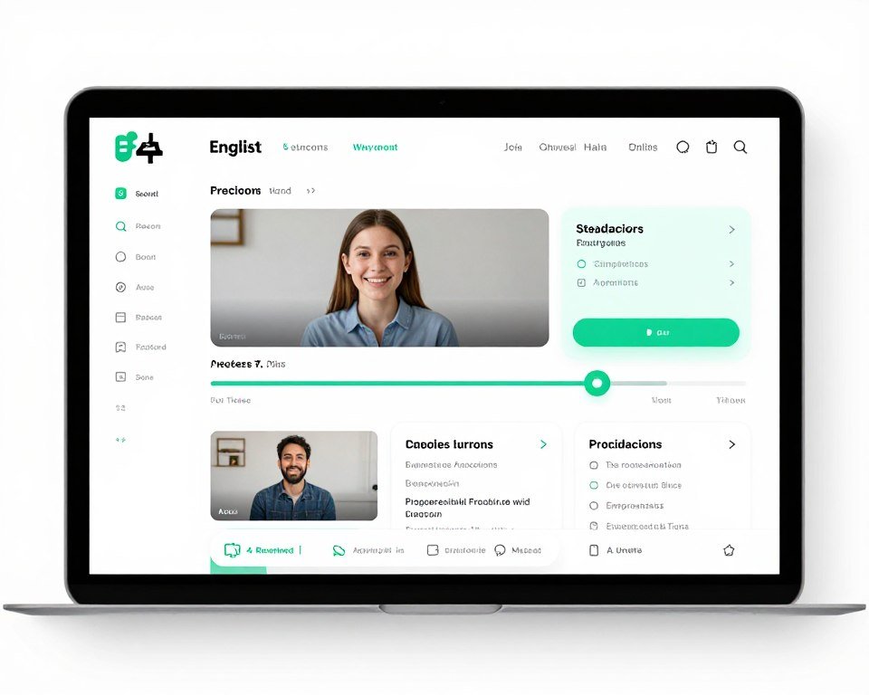 online English pronunciation course interface online English pronunciation course interface