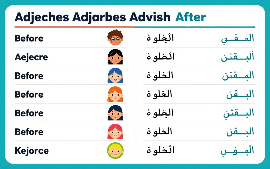 القواعد استخدام الصفات والظروف في اللغة الإنجليزية