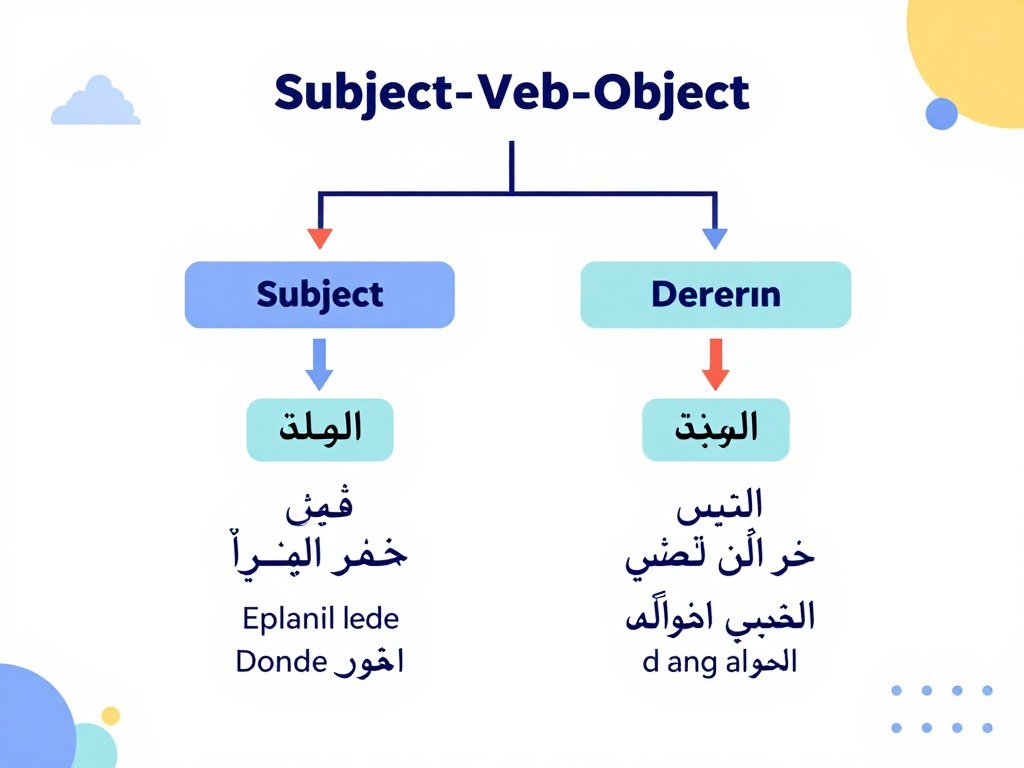 شرح قواعد اللغة الإنجليزية وترتيب الجملة الأساسي