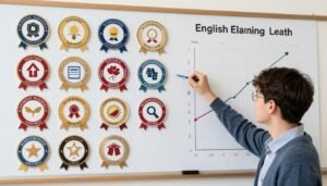 طالب يحرز تقدماً ملحوظاً في تعلم اللغة الإنجليزية طالب يحرز تقدماً ملحوظاً في تعلم اللغة الإنجليزية