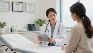 مراجعة طبيبة نساء وولادة مرخصة لتقييم الحمل في الإمارات